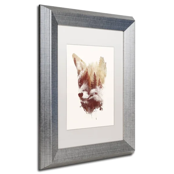 Trademark Fine Art Blind Fox by Robert Farkas Framed Graphic Art - Size: 20x22 H x 16x22 W x 0.5x22 D, Matte Color: White