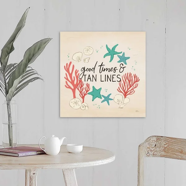 Beach Time IV, Canvas Wall Art, 20x20, Great Big Canvas