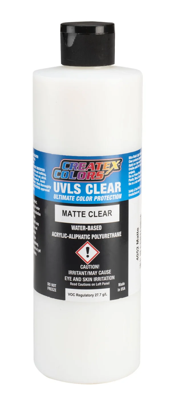 Createx Airbrush Clears - UVLS Top Coat - Matte, 1 Gallon, Bottle
