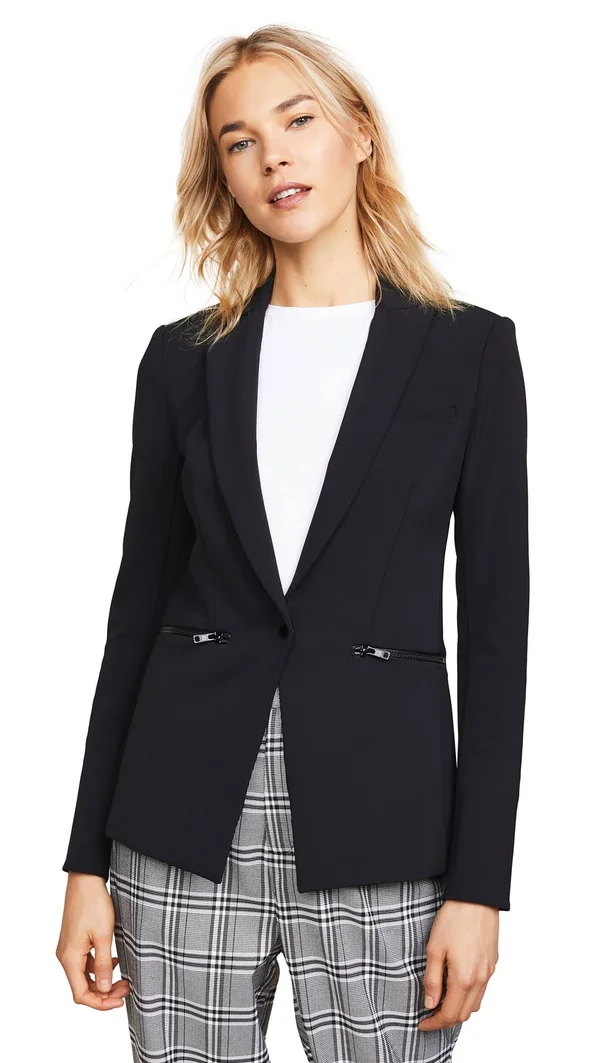 Veronica Beard Scuba Jacket Black 10