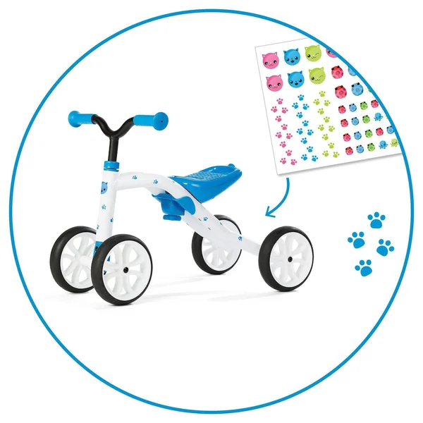 Chillafish Kid's Quadie Grow-With-Me Ride on - Blue