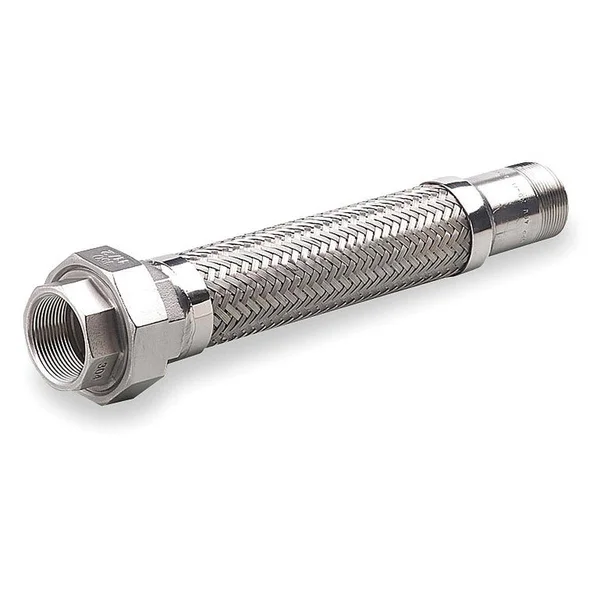 Hose Master Flexible Metal Hose ASSEMBLY - 321 Stainless Steel, 1/2 in, 18 in - G050CMU180