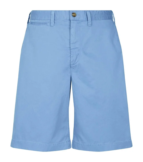 Polo Ralph Lauren Stretch Slim Fit Chino Short Man Bermuda Slate Blue Size 30 Cotton - Elastane