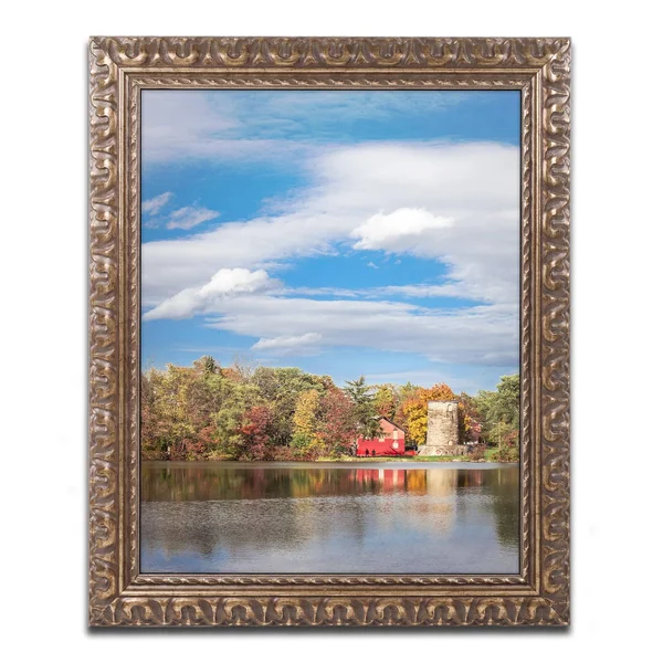 Jason Shaffer 'Morgan Street 5' Ornate Framed Art - Blue (16 x 20), Trademark Fine Art
