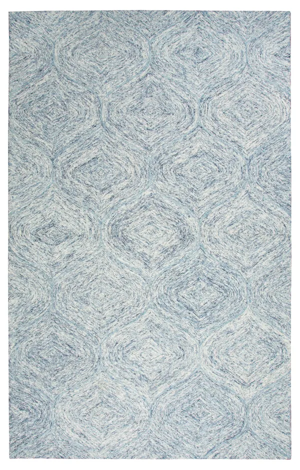 London Blue 8& x 10& Hand-Tufted Rug- LD1007