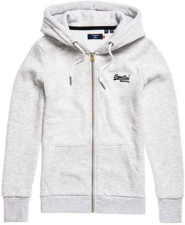Superdry Orange Label Zip Hoodie - Gray - Hoodies