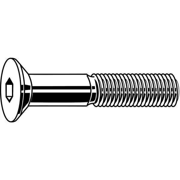 Fabory U07410.009.0100 #3-48 Flat Socket Head Cap Screw, 1 in L, 100 Pk