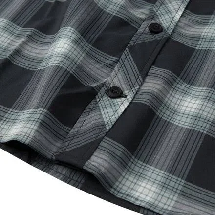 Outdoor Research Men's Wanderer S/S Shirt, M, Black Plaid