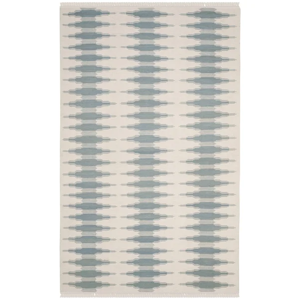Safavieh Kilim NVK179A Ivory, Blue 6& x 9& Area Rug