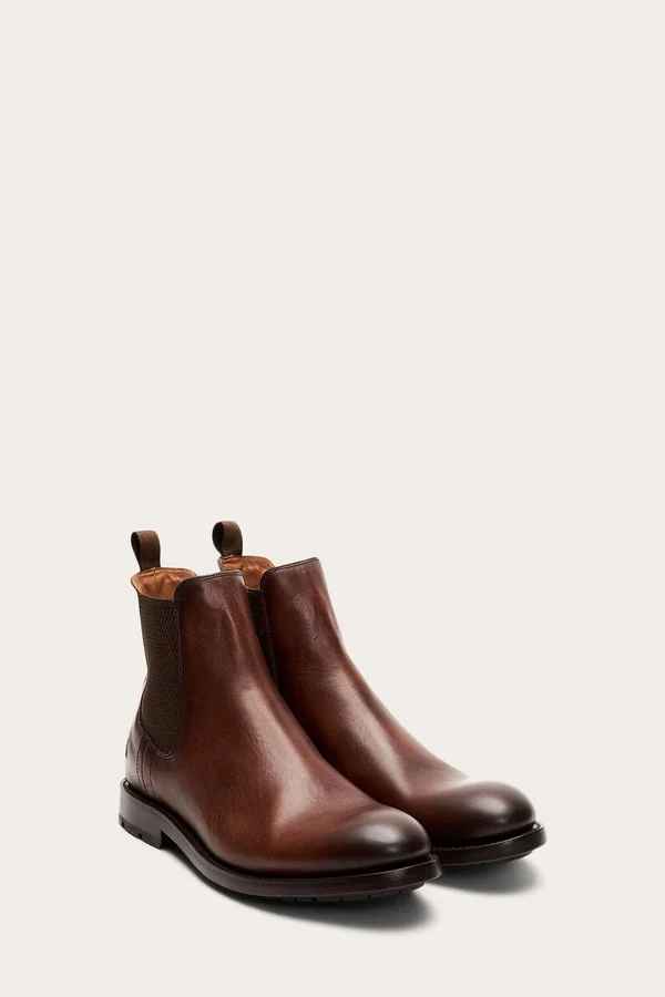 Frye Bowery Chelsea Boots in Cognac - Men's Size 13