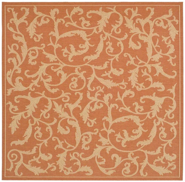 Safavieh Courtyard CY2653-3202 6&7x22 x 6&7x22 Square Terracotta - Natural Area Rug