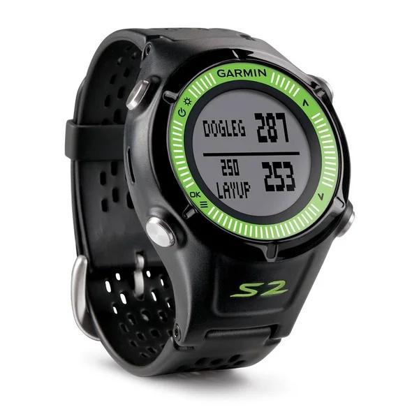 Garmin Approach S2 GPS Watch, Black/Green