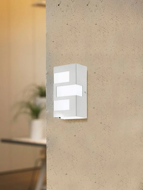 Eglo 94086A Ralora LED 10 inch Stainless Steel Outdoor Wall Light