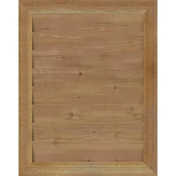 Ekena Millwork GVWVE14X2402RDUWR 14x22W x 24x22H Vertical Gable Vent (19x22W x 29x22H Frame Size): Unfinished - Non-Functional, R