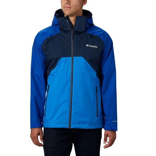 Columbia Men's Rain Scape Jacket XXL, Collegiate Navy/Azul/Azure Blue