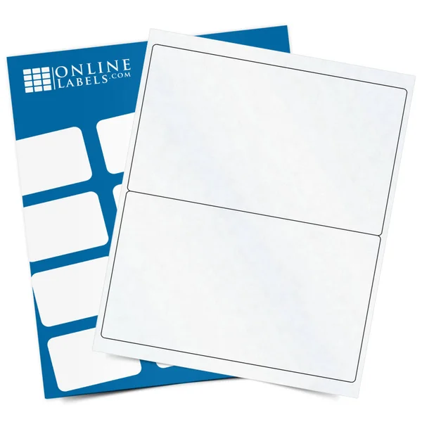8.1x22 x 5x22 ID Labels - 100 Sheets, Clear Matte Laser