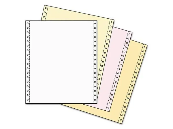 Universal UNV15753 Green Bar Computer Paper 2-Part Carbonless