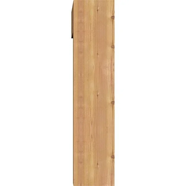 Ekena Millwork 1462780 7 1/2x22W x 26x22D x 34x22H Imperial Block Smooth Bracket w/ Offset Brace, Western Red Cedar