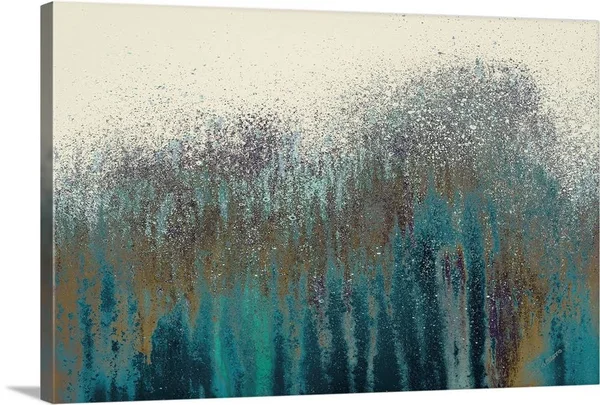Teal Woods - Canvas Wall Art, 24x16, Great Big Canvas
