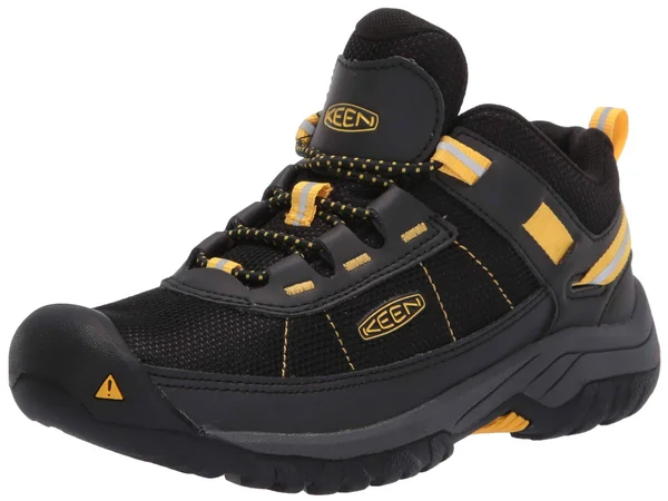 Keen Targhee Sport Shoe - Kids& Black/Keen Yellow - 3.0