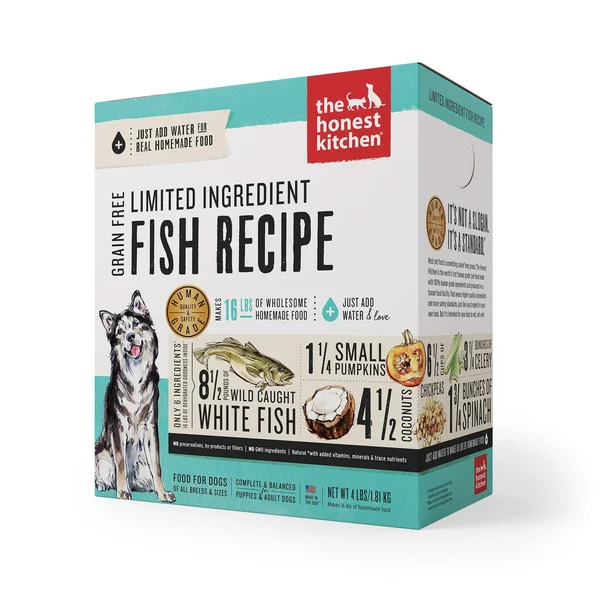 The Honest Kitchen Limited Ingredient Grain Free Fish Recipe Dehydrated Dog Food - 4 lbs