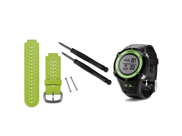Garmin Approach S2 GPS Watch, Black/Green