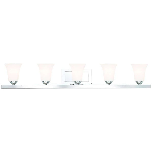 Livex Lighting 6485-04 Ridgedale 5-Light Bath Vanity, Black