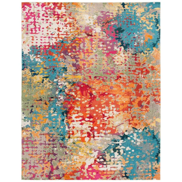 Safavieh Madison Milene Boho Abstract Rug - 2&2x22 x 10& Runner - Ivory/Multi