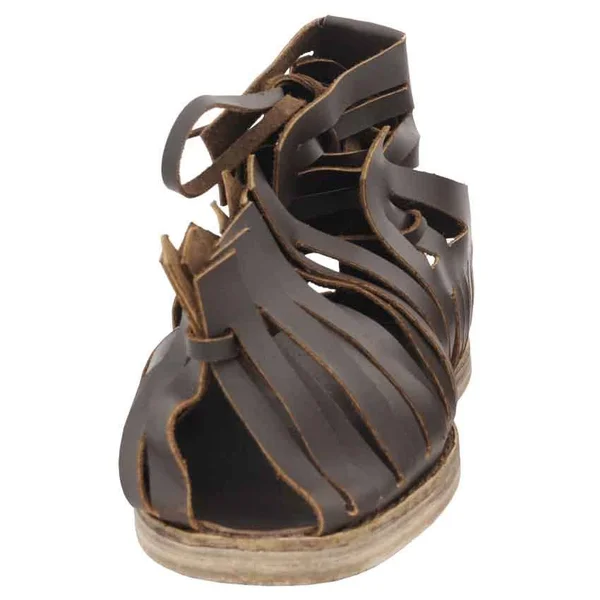 Get Dressed for Batt Roman Caligae Sandals - Size: Mens Size 11.5, Leather by Medieval Collectibles, Adult Unisex, Size: Mens 11