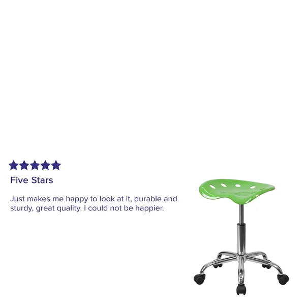 Lancaster Home Vibrant Tractor Seat and Stool, Green