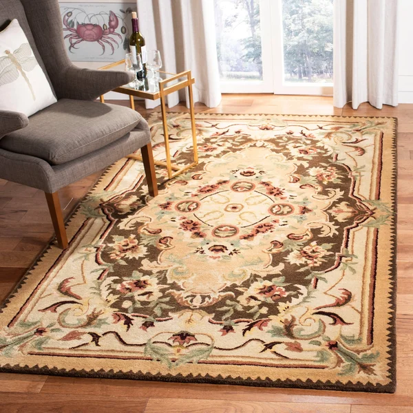 Safavieh Empire EM823B 8&3x22 x 11&0x22 Brown, Beige Area Rug