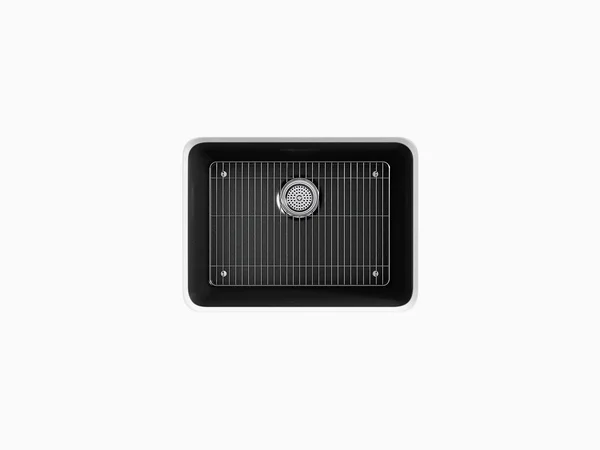 Cairn 24-1/2x22 x 18-5/16x22 x 9-1/2x22 Neoroc Undermount Single-Bowl Kitchen Sink with Rack