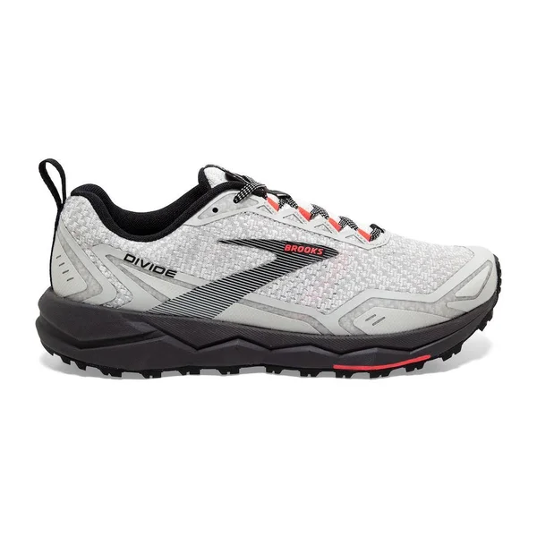 Brooks Running, Women's Divide Trail Shoes, Grey/Turbulence/Green