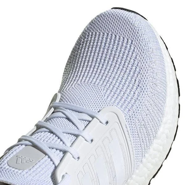 Men's Ultraboost 20 Running Shoes in White Size 10.0, Knit by Adidas