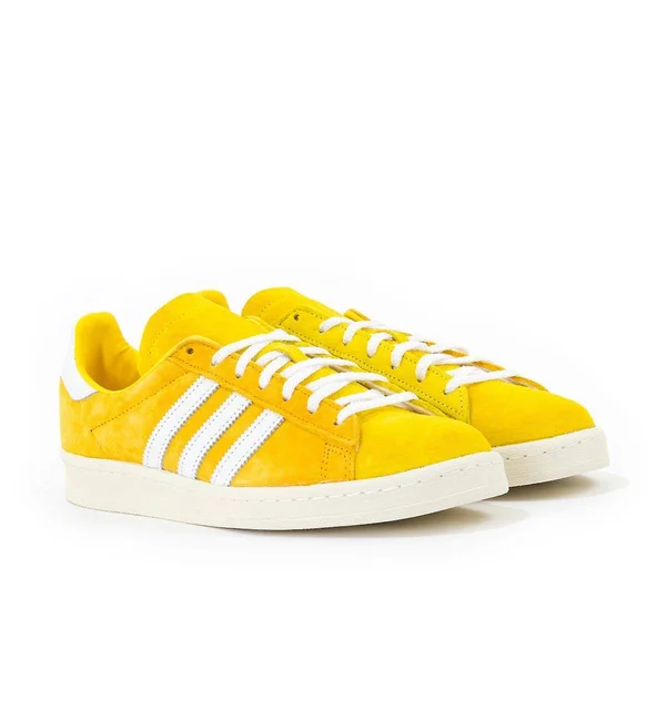 Adidas Campus 80s Trainers - Gold, White & Yellow 8 (EU 42, US 8.5)