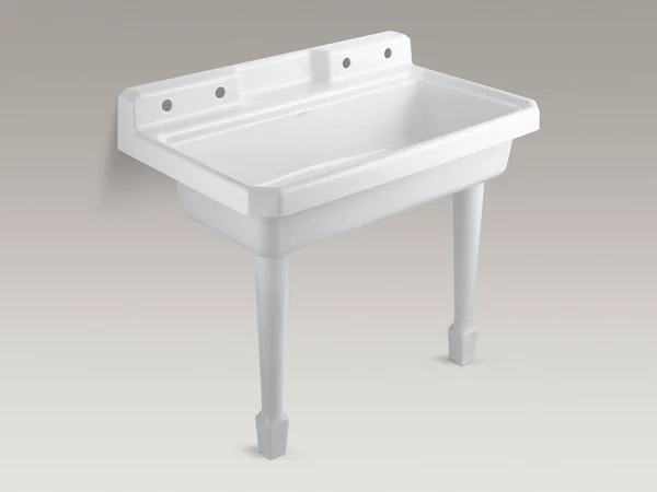 Kohler K-6617-0 Harborview Fireclay Legs (Pair) White