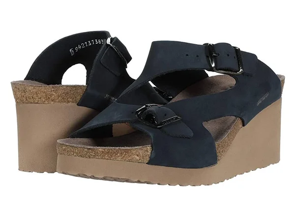 Mephisto Terie Navy Sandalbuck, Women's, Size: 10