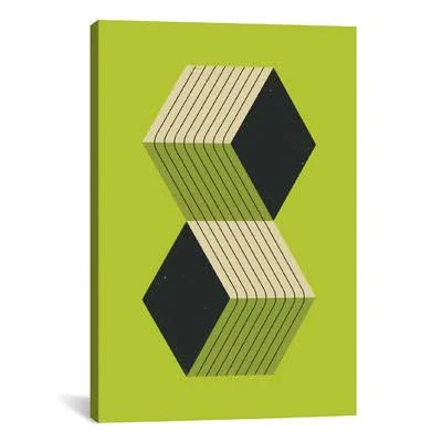 Langley Street Cubes VIII Graphic Art on Wrapped Canvas