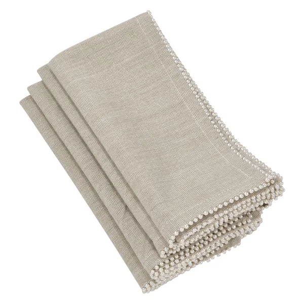 Saro Pearl Napkin Set of 4
