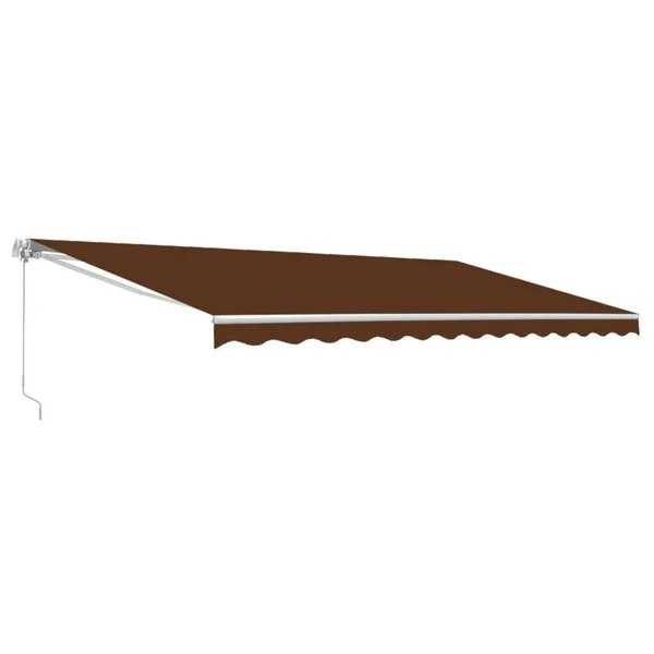 Aleko AWM12X10BROWN36 Retractable Motorized Patio Awning 12 x 10 Feet Brown