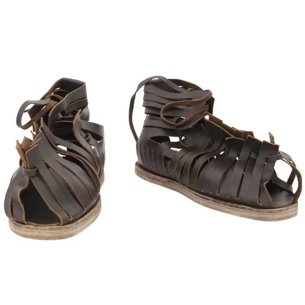Get Dressed for Batt Roman Caligae Sandals - Size: Mens Size 11.5, Leather by Medieval Collectibles, Adult Unisex, Size: Mens 11