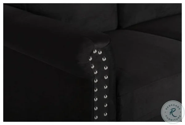 Alani Black Loveseat