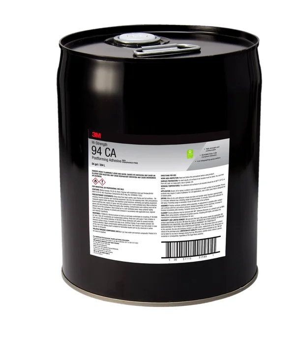 3M 94 et Hi-Strength Adhesive Red - 5 Gallon Pail, 1 per Case