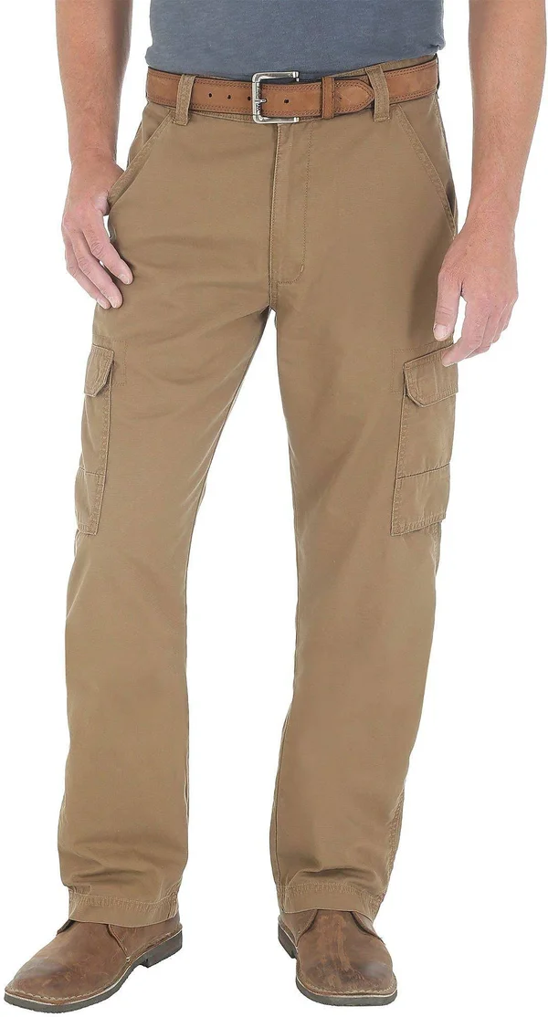 Wrangler Men's Ripstop Cargo Pants - Brown - 34/32