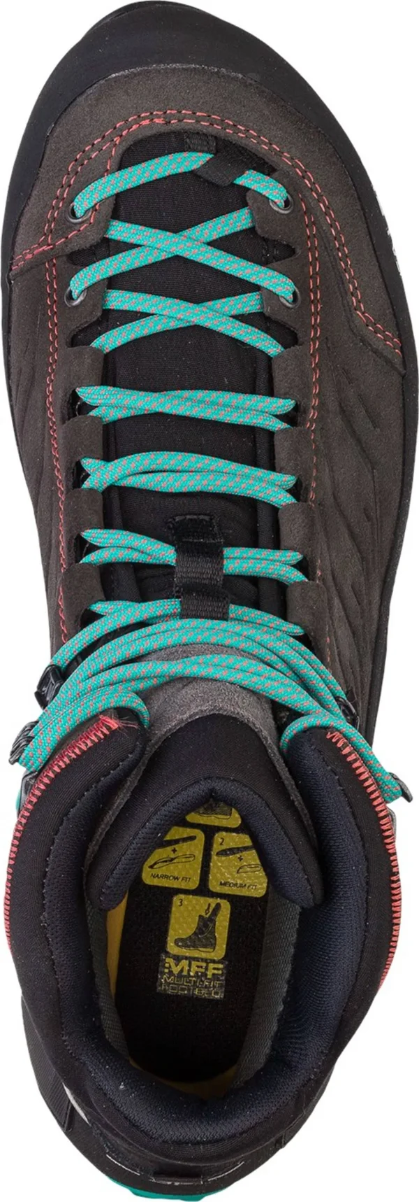 Salewa Women's MTN Trainer Mid GTX Boot - 7.5 - Magnet, Viridian Green