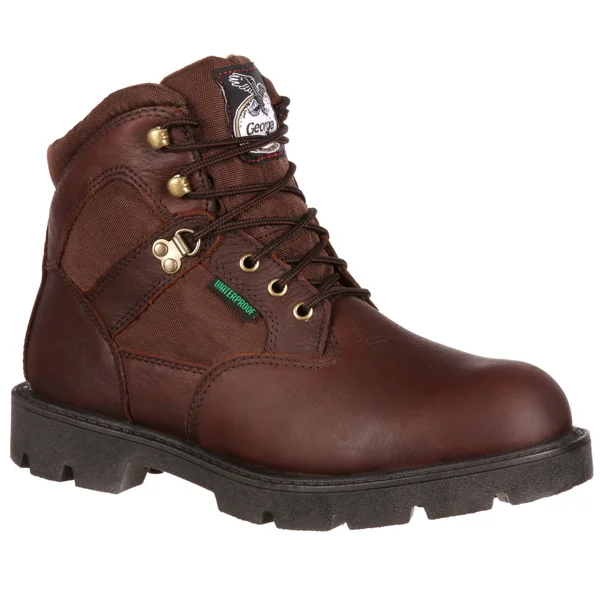 Georgia Boot Men's Homeland Steel Toe Waterproof Work Boot Brown