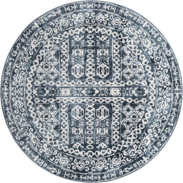 Unique Loom Oxford Magdelan Area Rug - Blue - 9' 0 x 12' 0