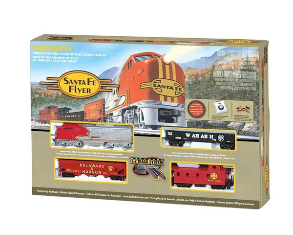 Bachmann Santa Fe Flyer Train Set - HO Scale