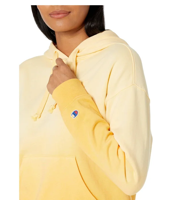 Champion Women's Cropped Ombre Hoodie - Adobe Wall Tan Ombre