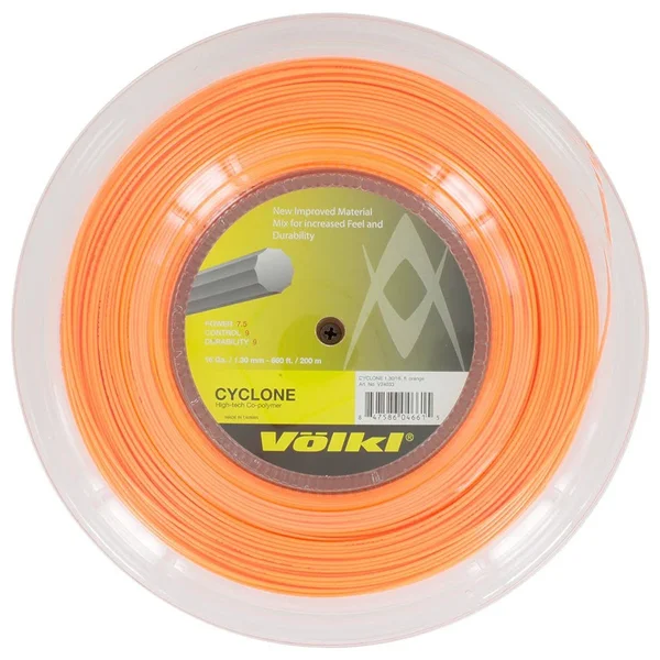 Volkl Cyclone 16g Tennis String Reel Fluo Orange - V24033R